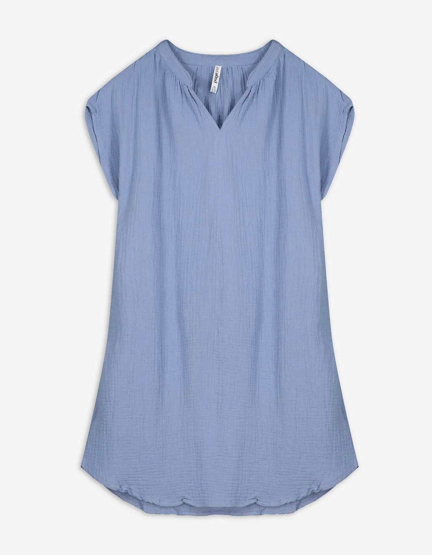 Blousejurk - Mousseline - donkerblauw