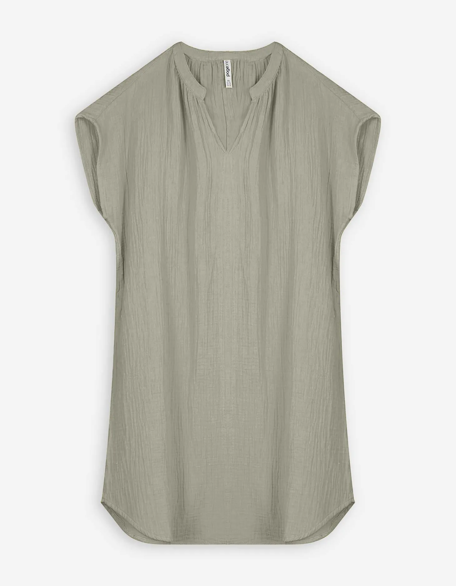 Blousejurk - Mousseline - groen