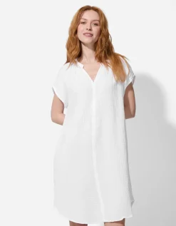 Blousejurk - Mousseline - wit