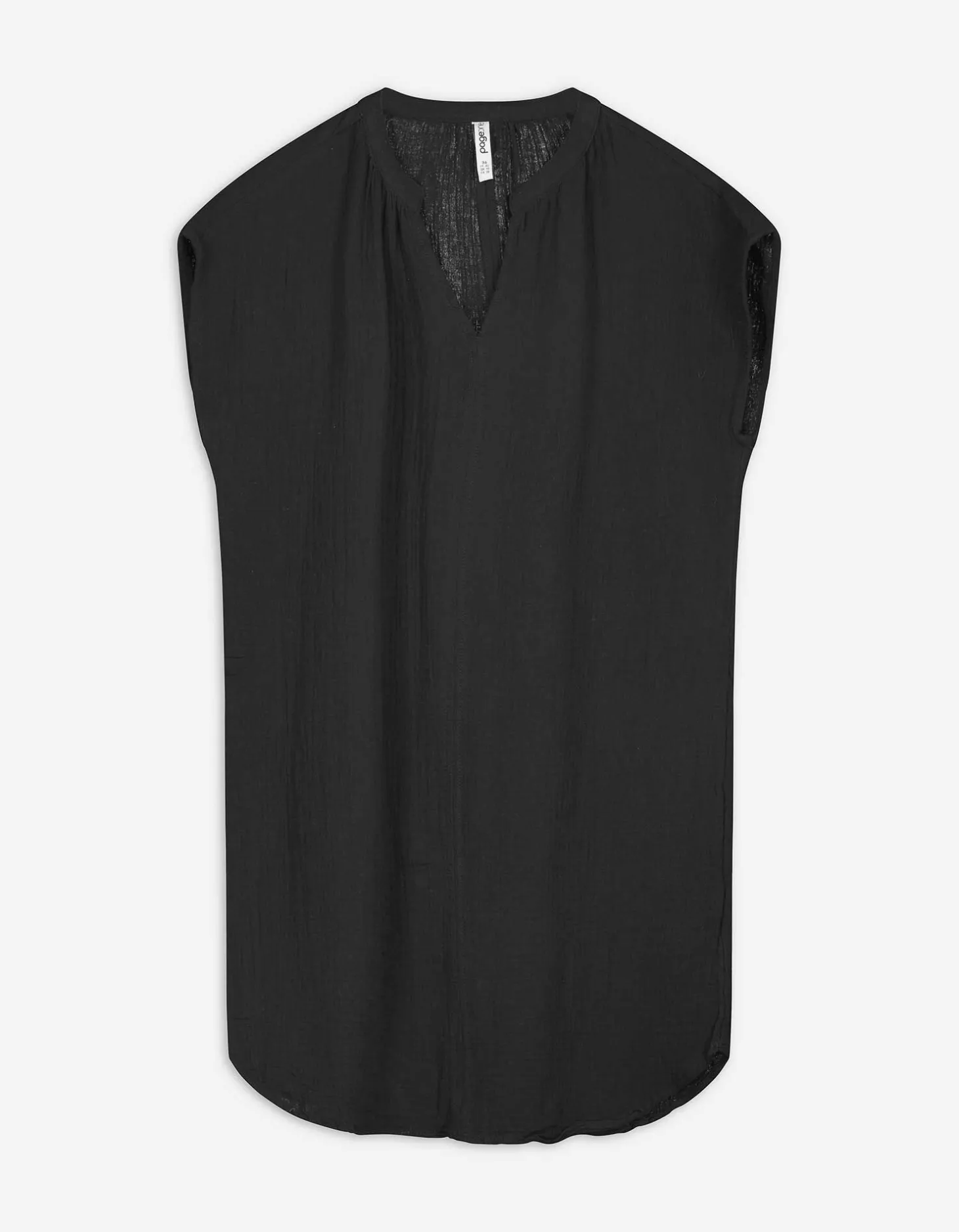 Blousejurk - Mousseline - zwart
