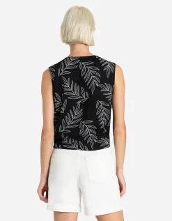 Blouseshirt - Geknoopt detail - zwart