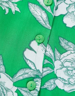 Blouseshirt - Geknoopt detail - groen