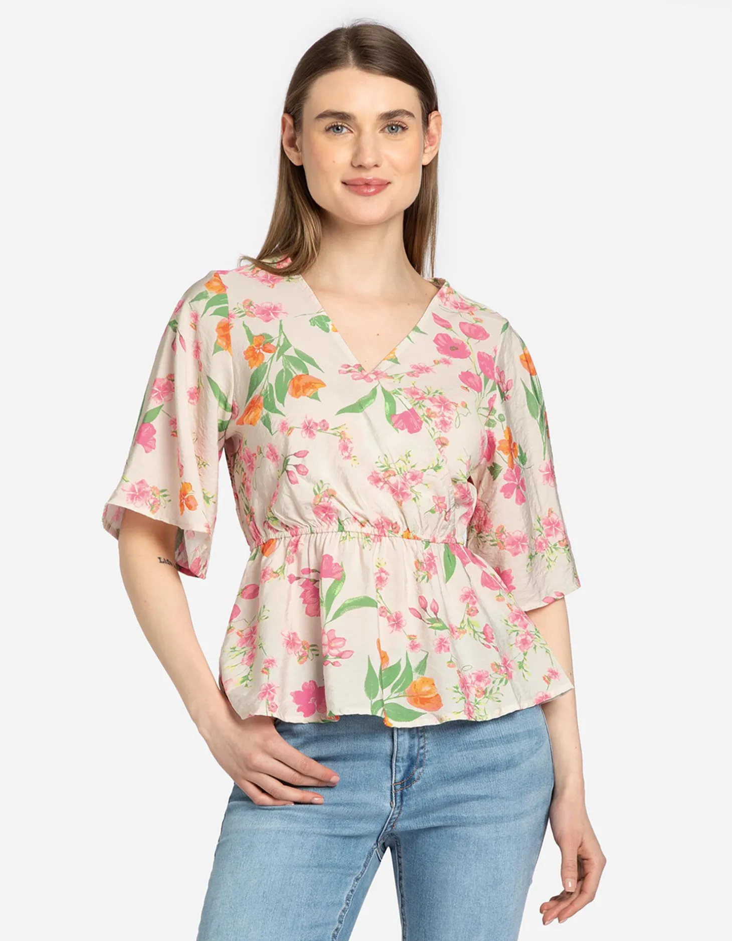 Blouseshirt - LENZING™ ECOVERO™ - wit