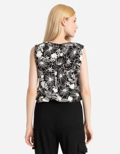 Blouseshirt - LENZING™ ECOVERO™ - zwart