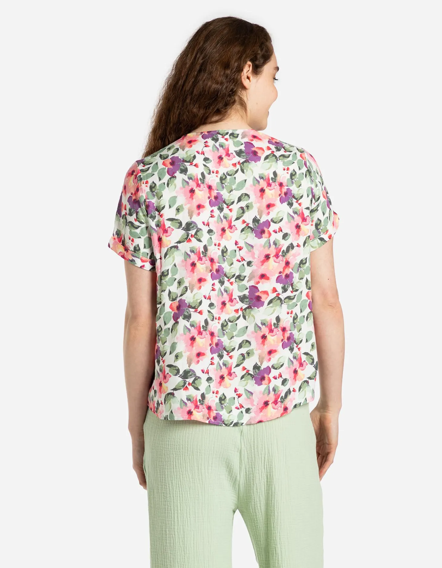 Blouseshirt - LENZING™ ECOVERO™ - wit