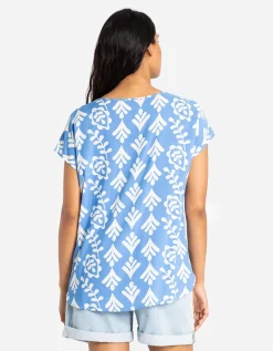 Blouseshirt - LENZING™ ECOVERO™ - lichtblauw