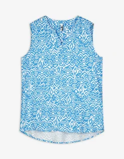 Blouseshirt - LENZING&trade; ECOVERO&trade; - blauw