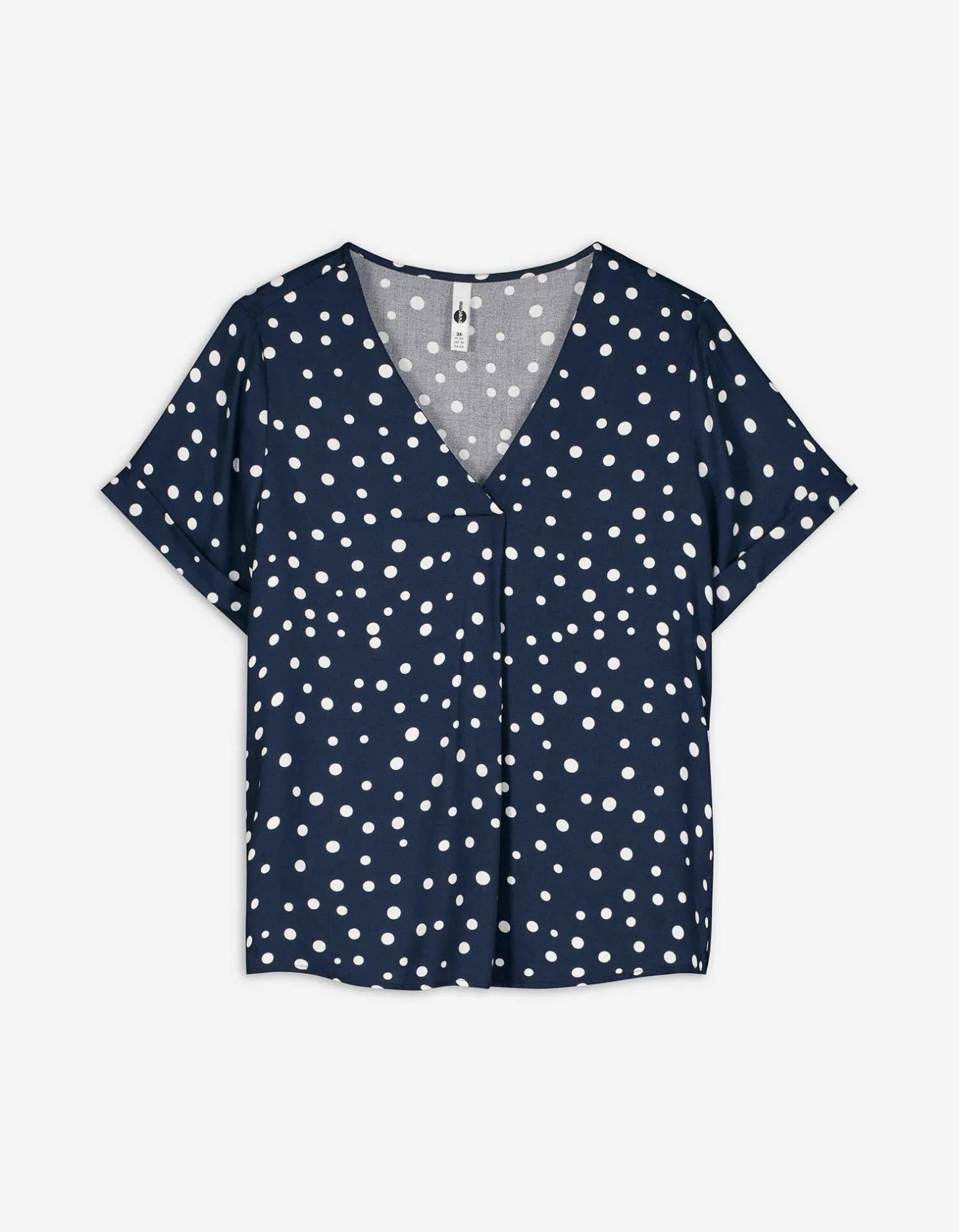 Blouseshirt - LENZING™ ECOVERO™ - donkerblauw