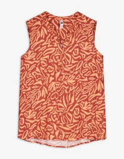 Blouseshirt - LENZING&trade; ECOVERO&trade; - donkerrood