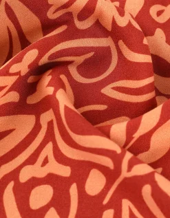 Blouseshirt - LENZING&trade; ECOVERO&trade; - donkerrood