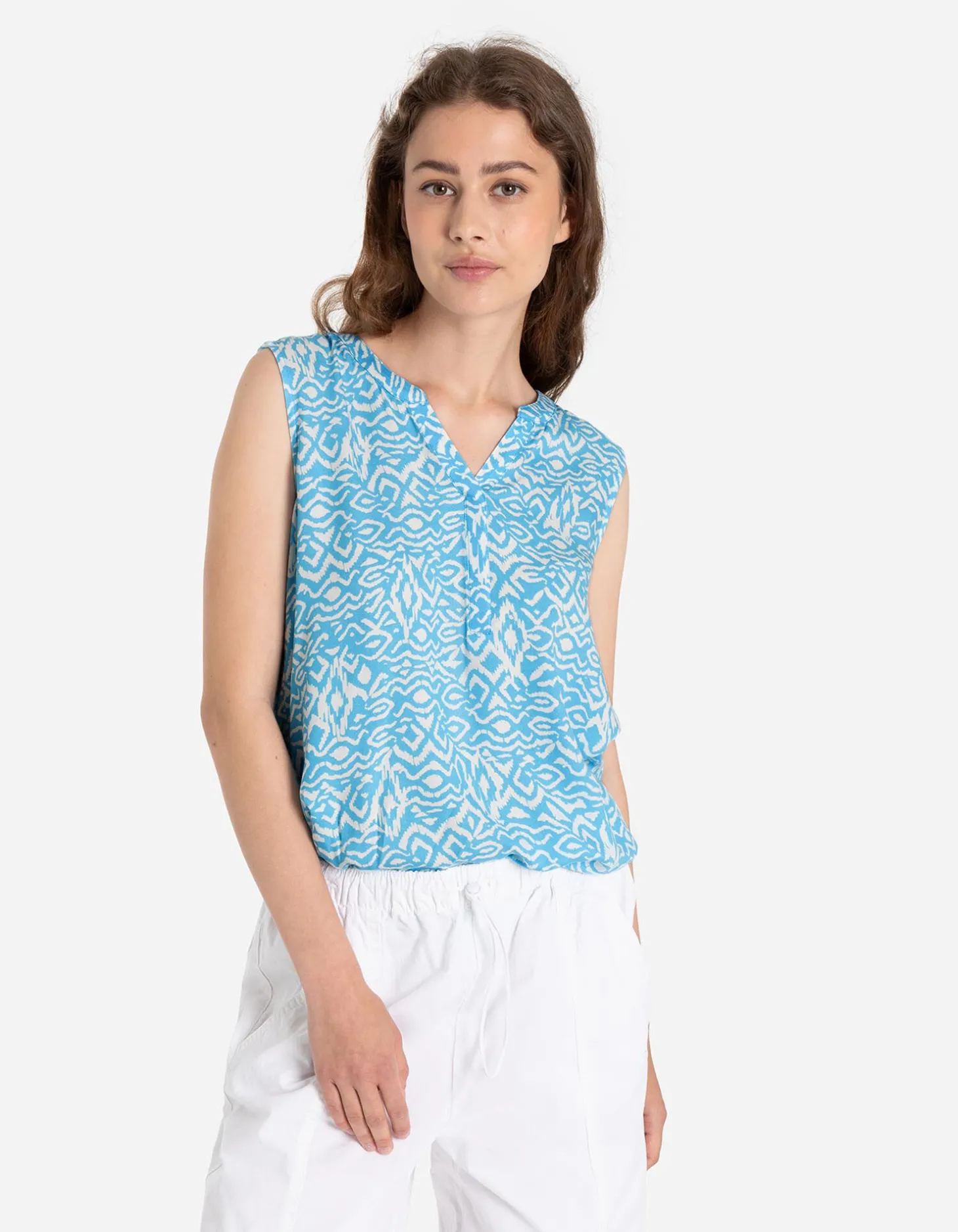 Blouseshirt - LENZING™ ECOVERO™ - turkoois