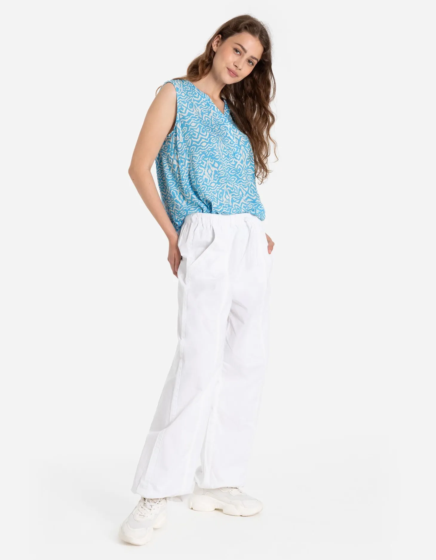 Blouseshirt - LENZING™ ECOVERO™ - turkoois
