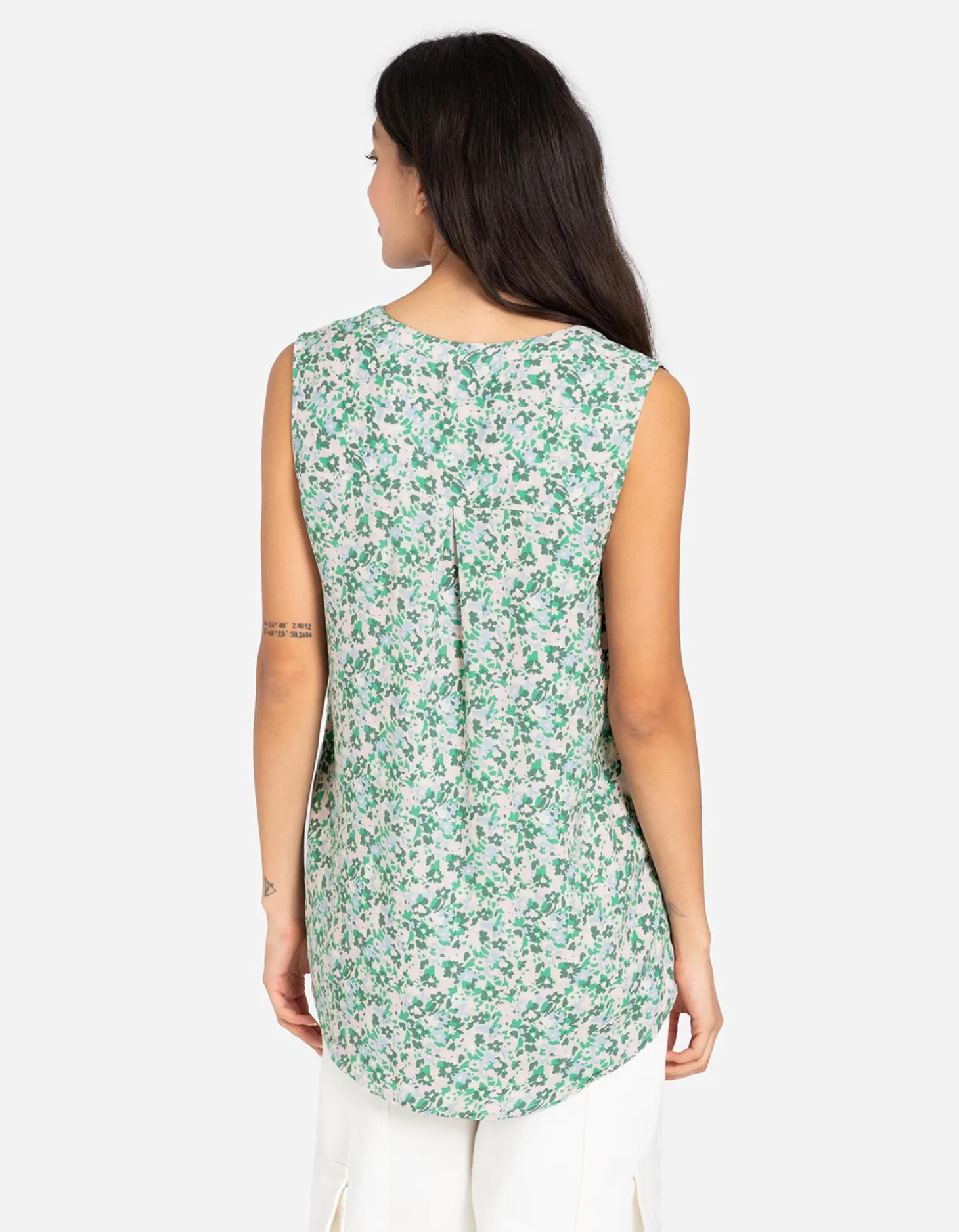 Blouseshirt - LENZING™ ECOVERO™ - groen