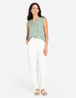 Blouseshirt - LENZING™ ECOVERO™ - groen