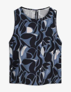 Blouseshirt - Print all-over - blauw