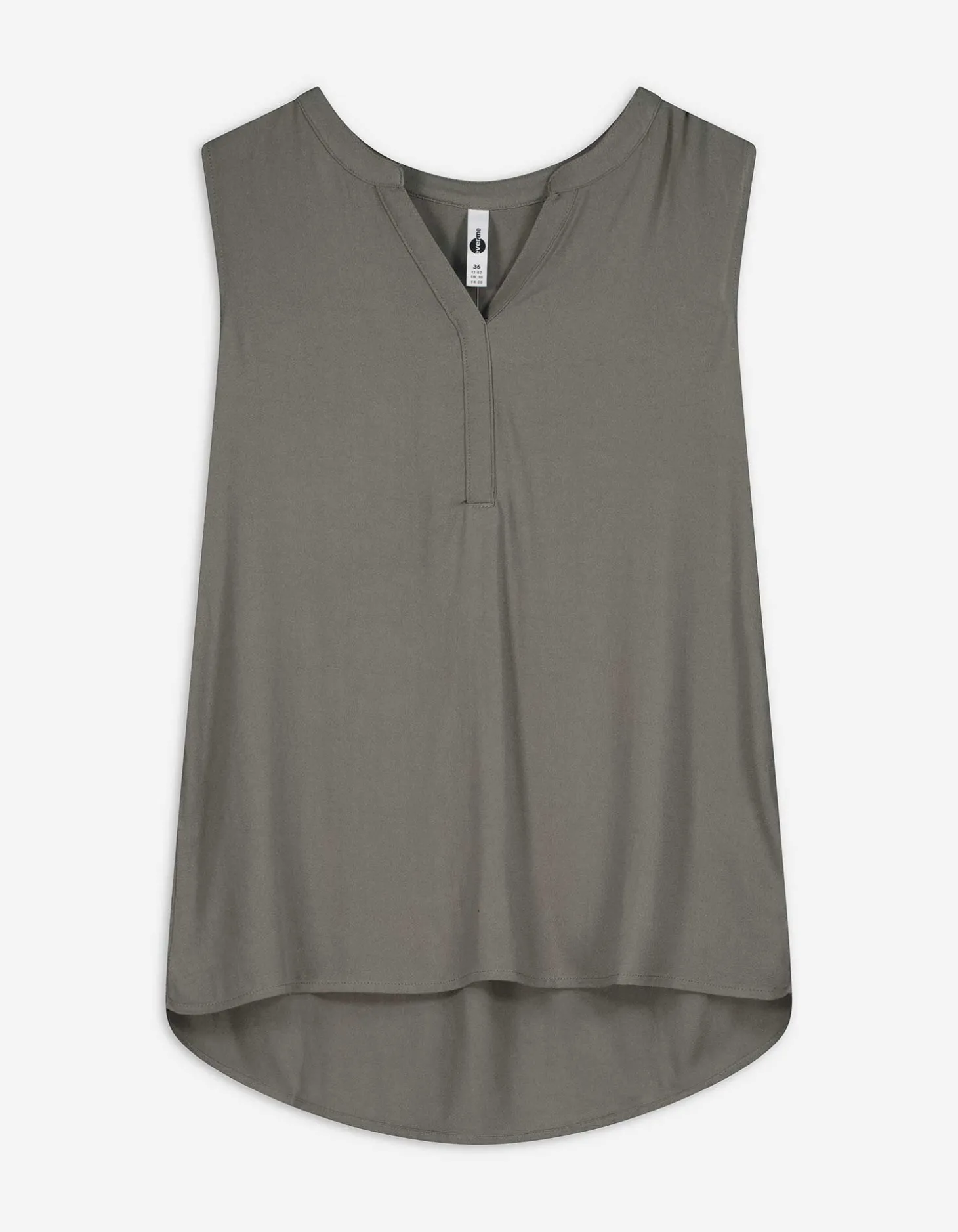 blousetop - Effen - groen