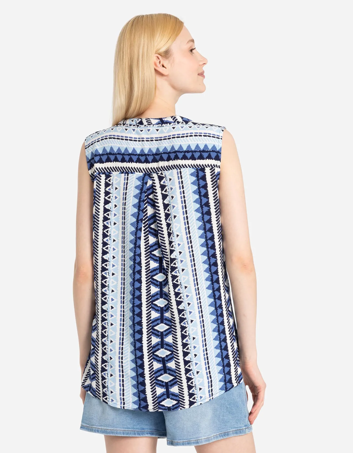 blousetop - LENZING™ ECOVERO™ - lichtblauw