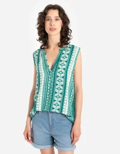 blousetop - LENZING&trade; ECOVERO&trade; - groen