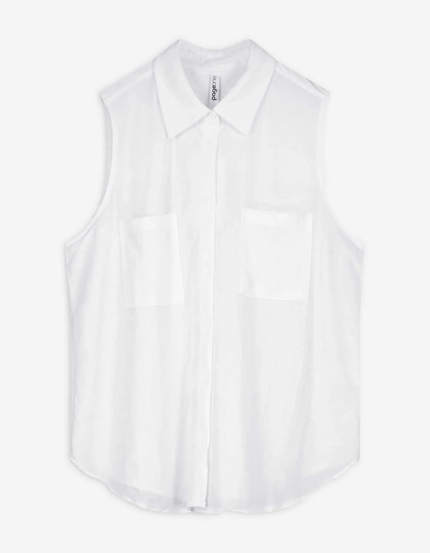 blousetop - Linnenlook - wit