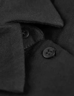 blousetop - Linnenlook - zwart
