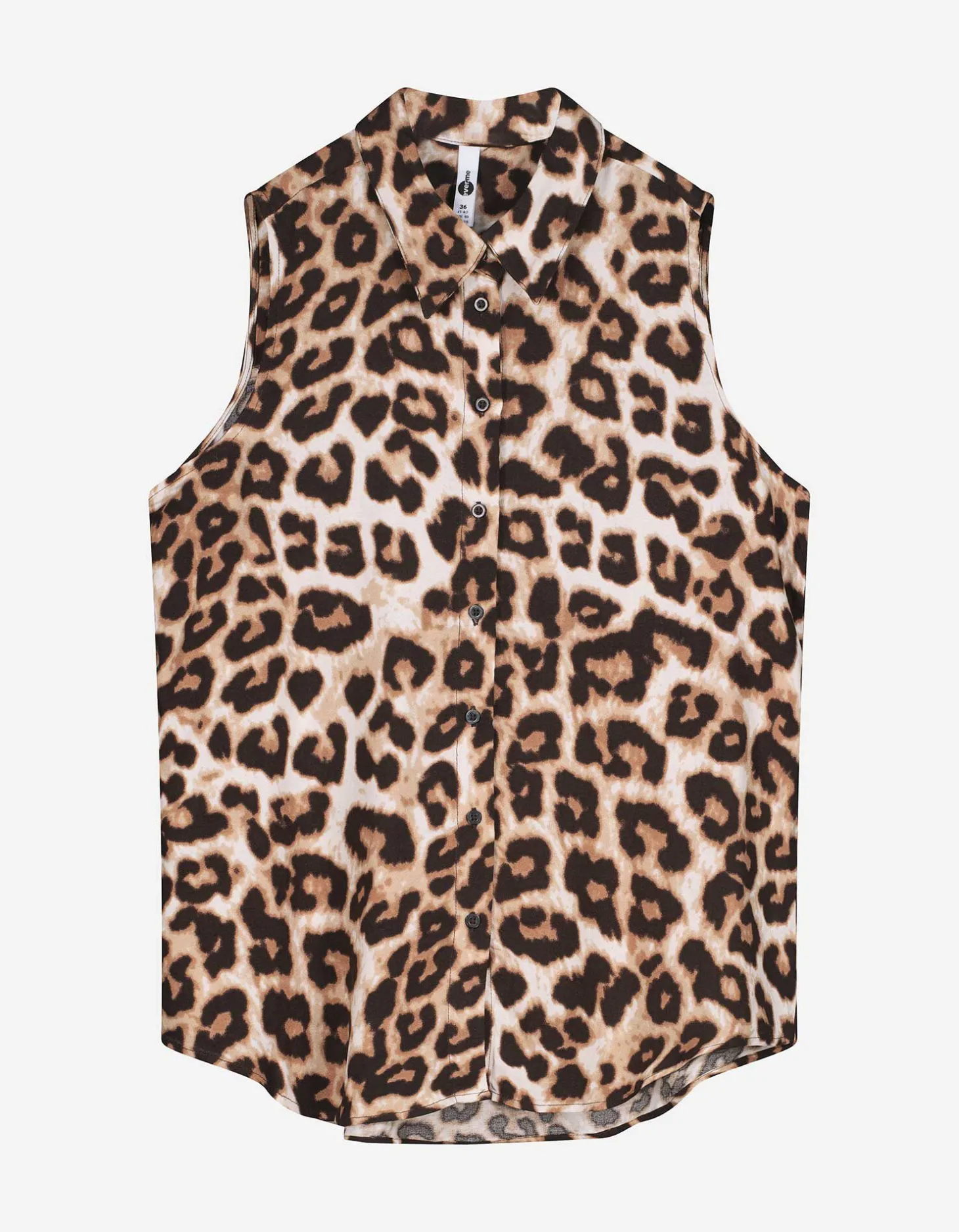blousetop - Luipaardprint - wit
