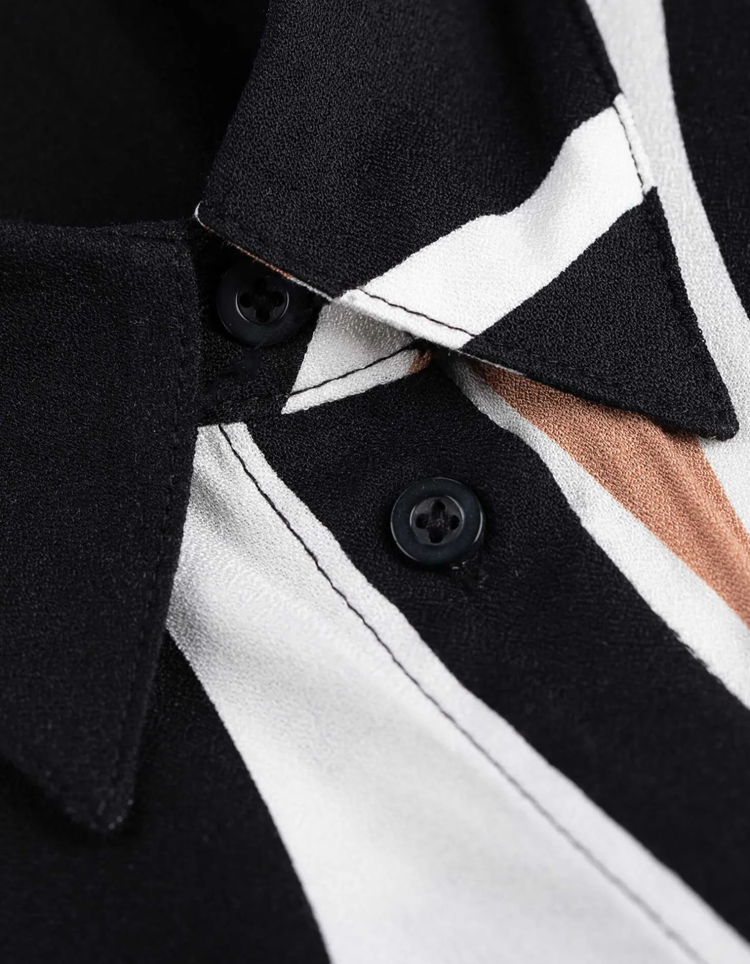 blousetop - Print all-over - zwart