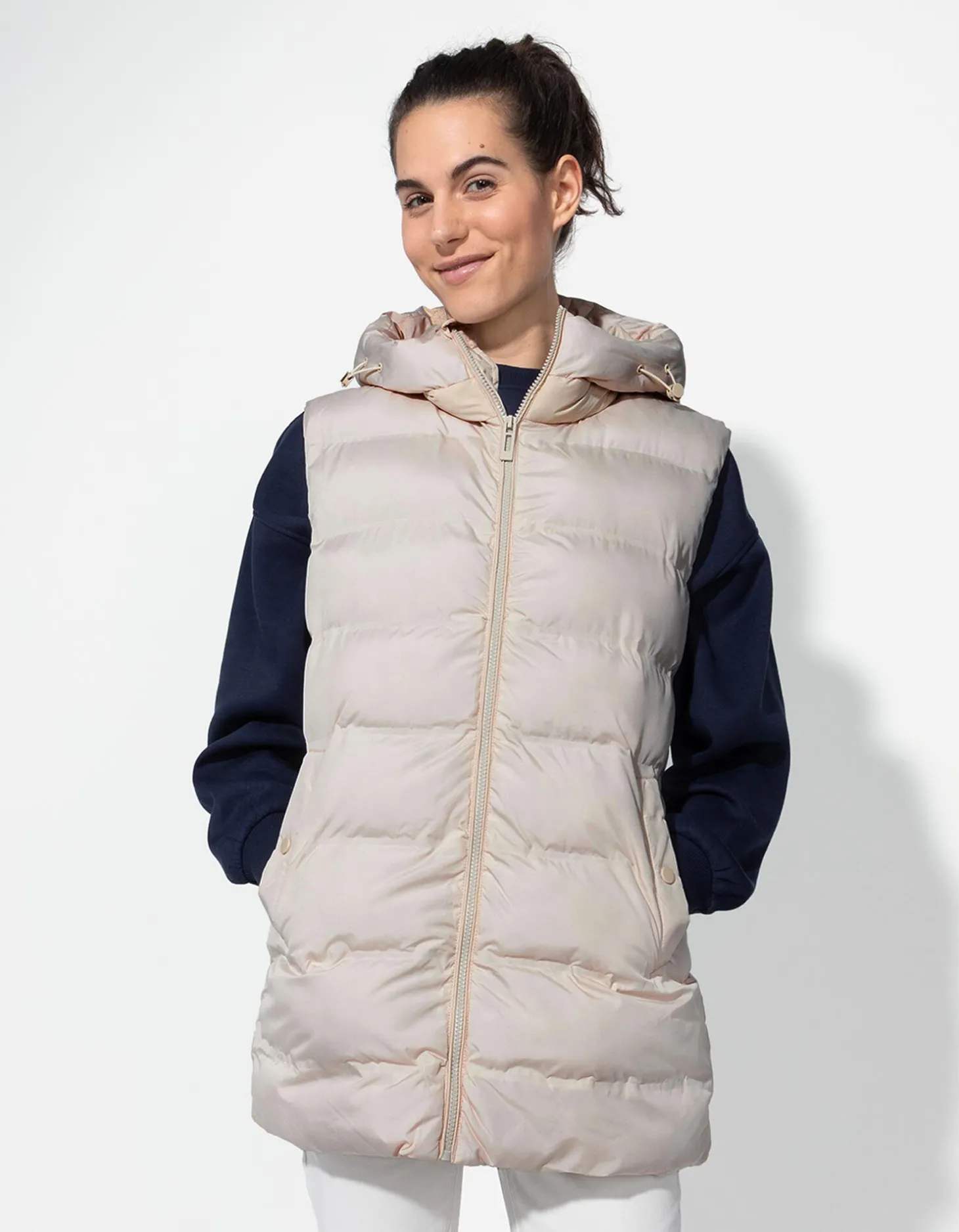 Bodywarmer - Oversized fit - beige