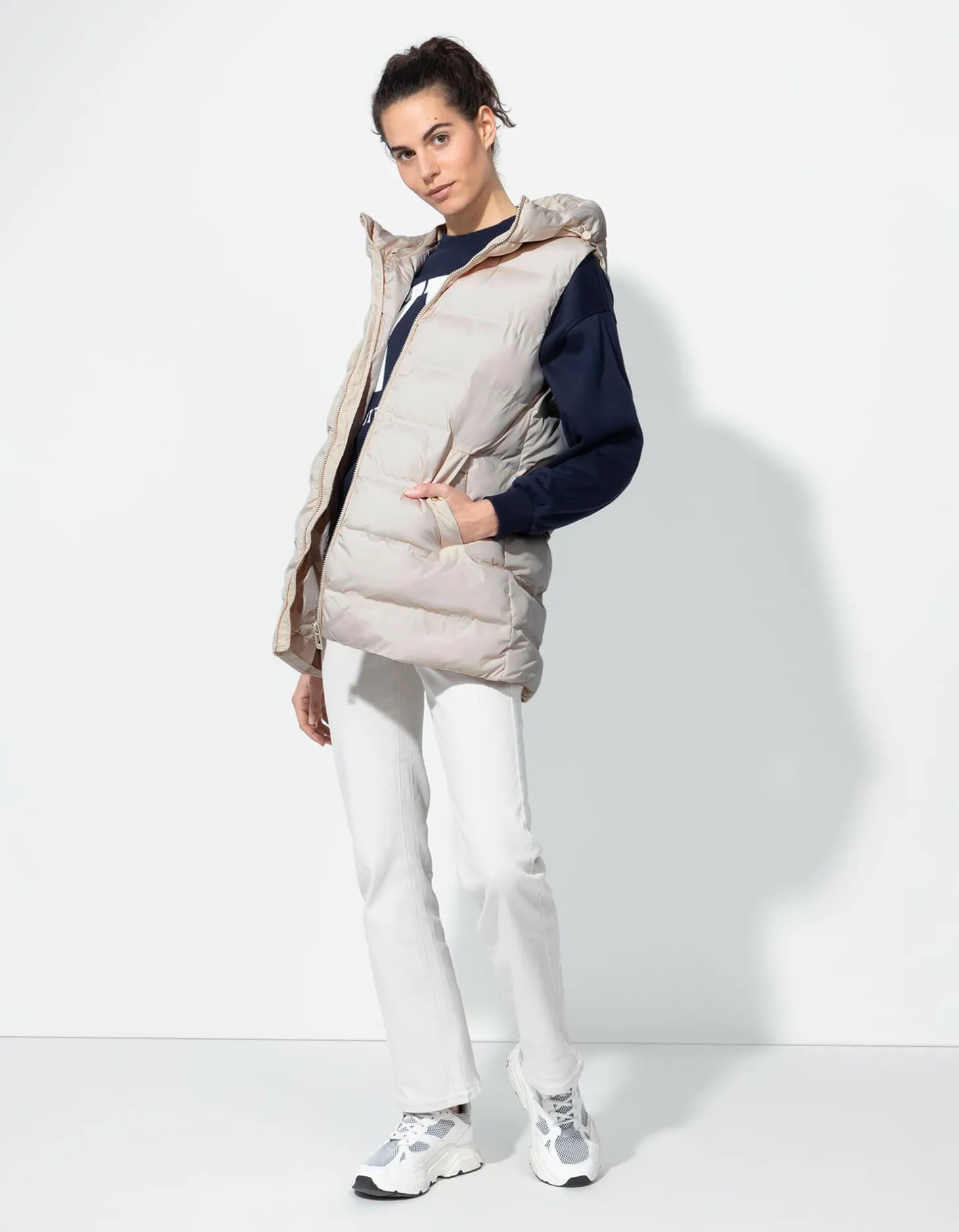 Bodywarmer - Oversized fit - beige