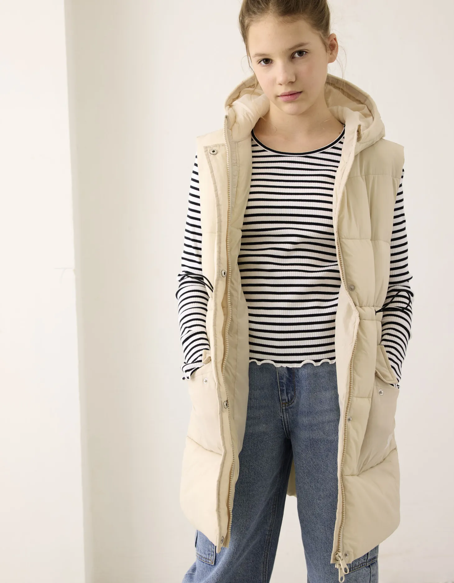 Bodywarmer - Regular fit - beige