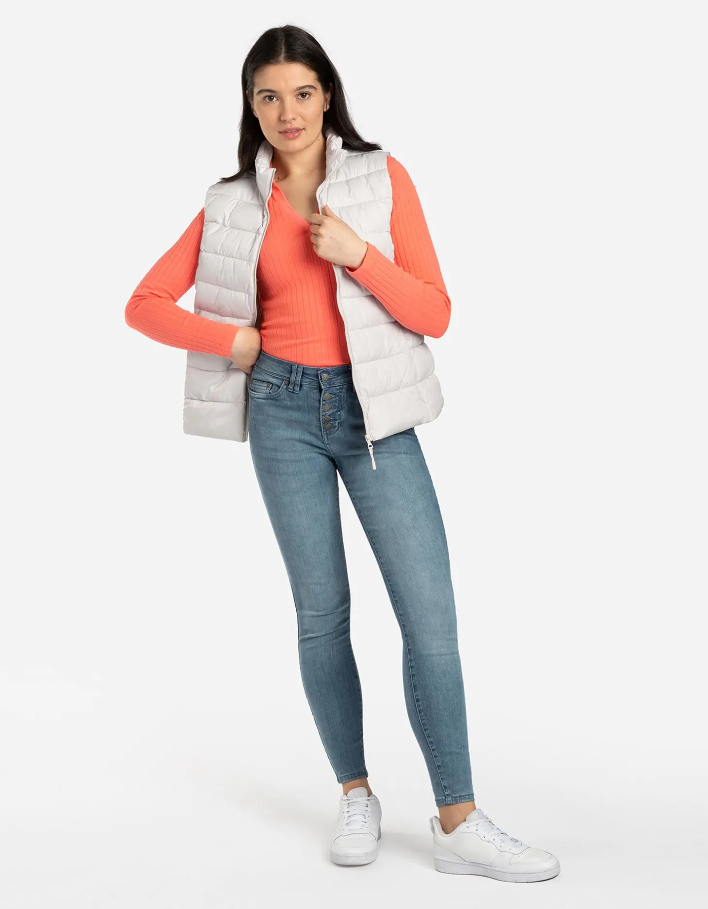 Bodywarmer - Regular fit - wit