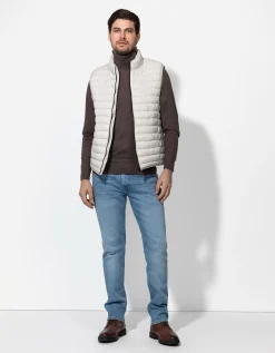 Bodywarmer - Steekzakken - beige