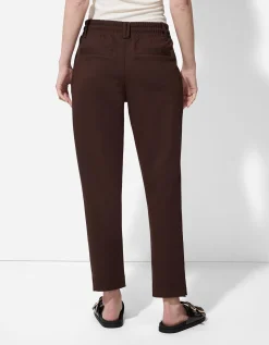 Broek - Effen - donkerbruin