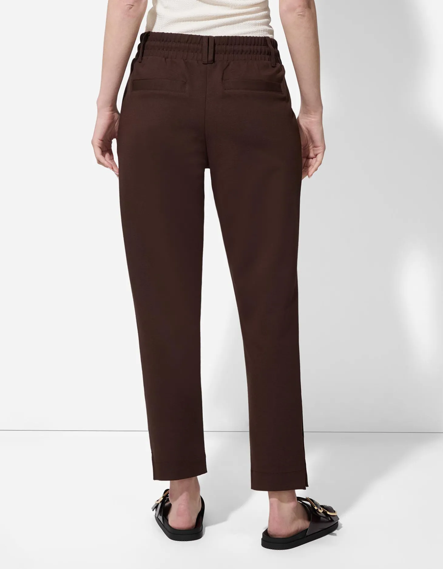 Broek - Effen - donkerbruin