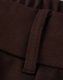 Broek - Effen - donkerbruin