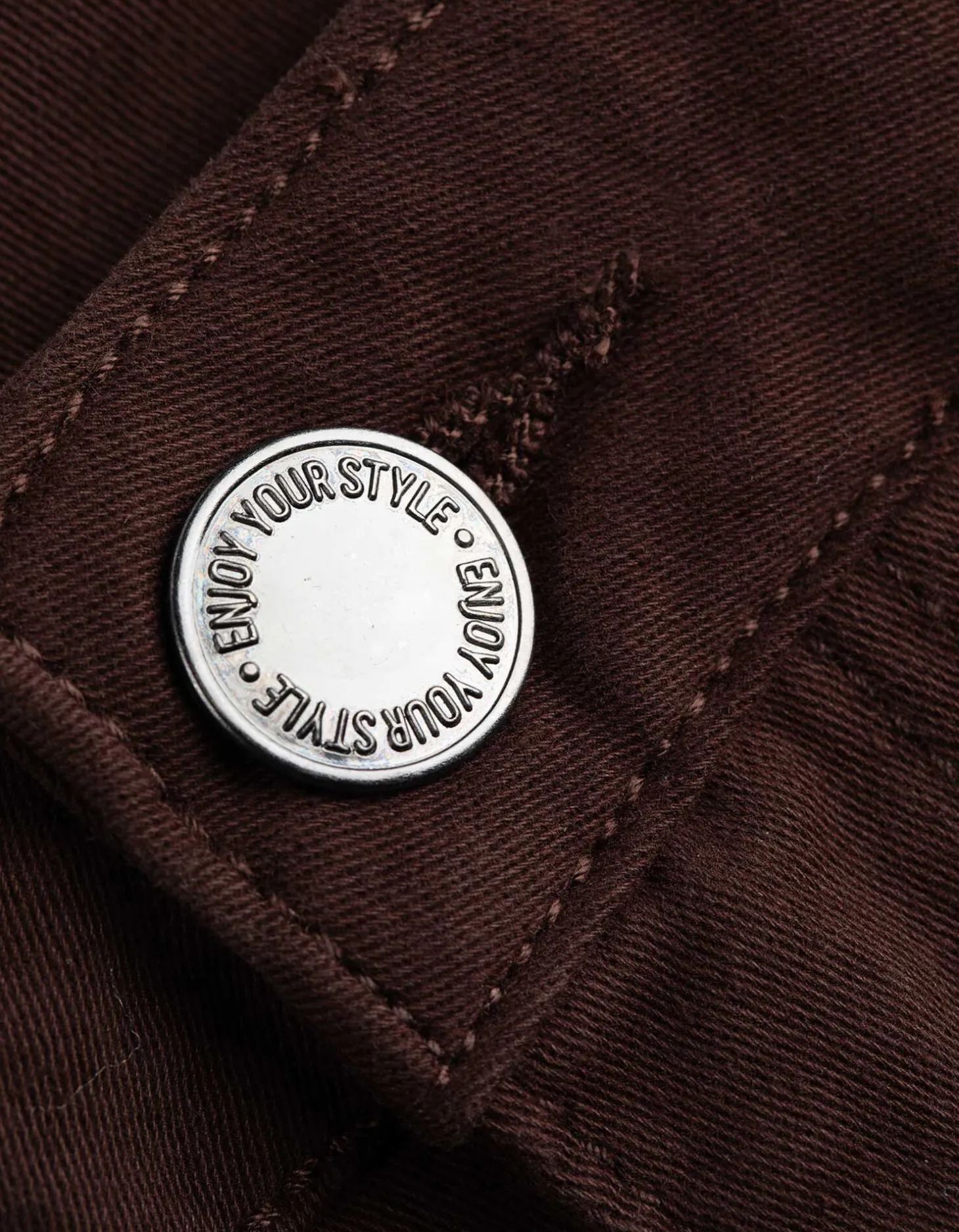 Broek - Effen - donkerbruin