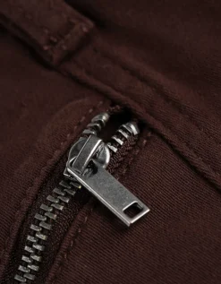 Broek - Effen - donkerbruin