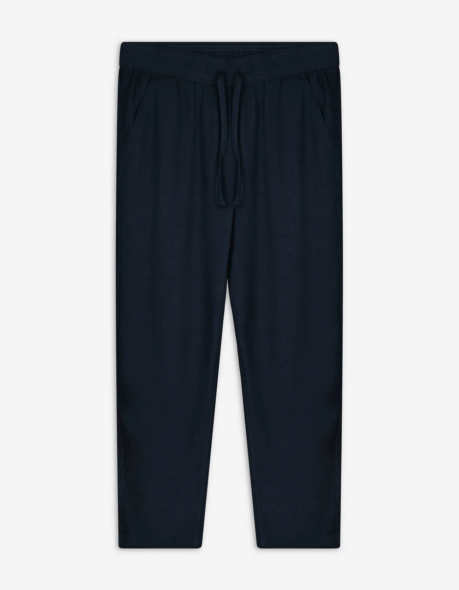 Broek - Linnenmix - donkerblauw