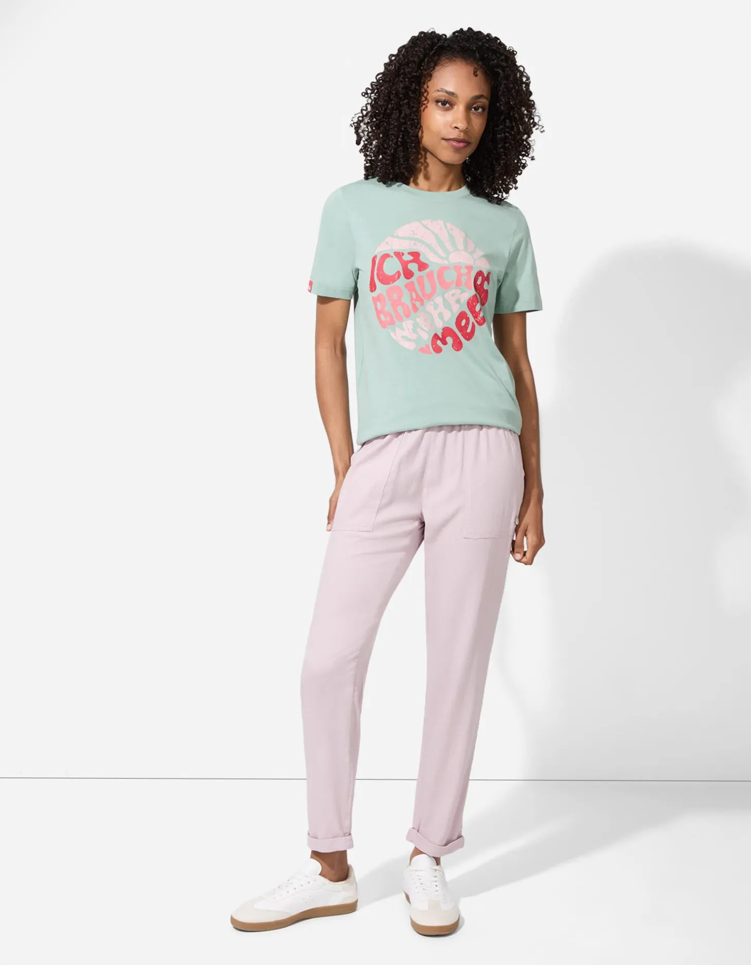 Broek - Linnenmix - roze