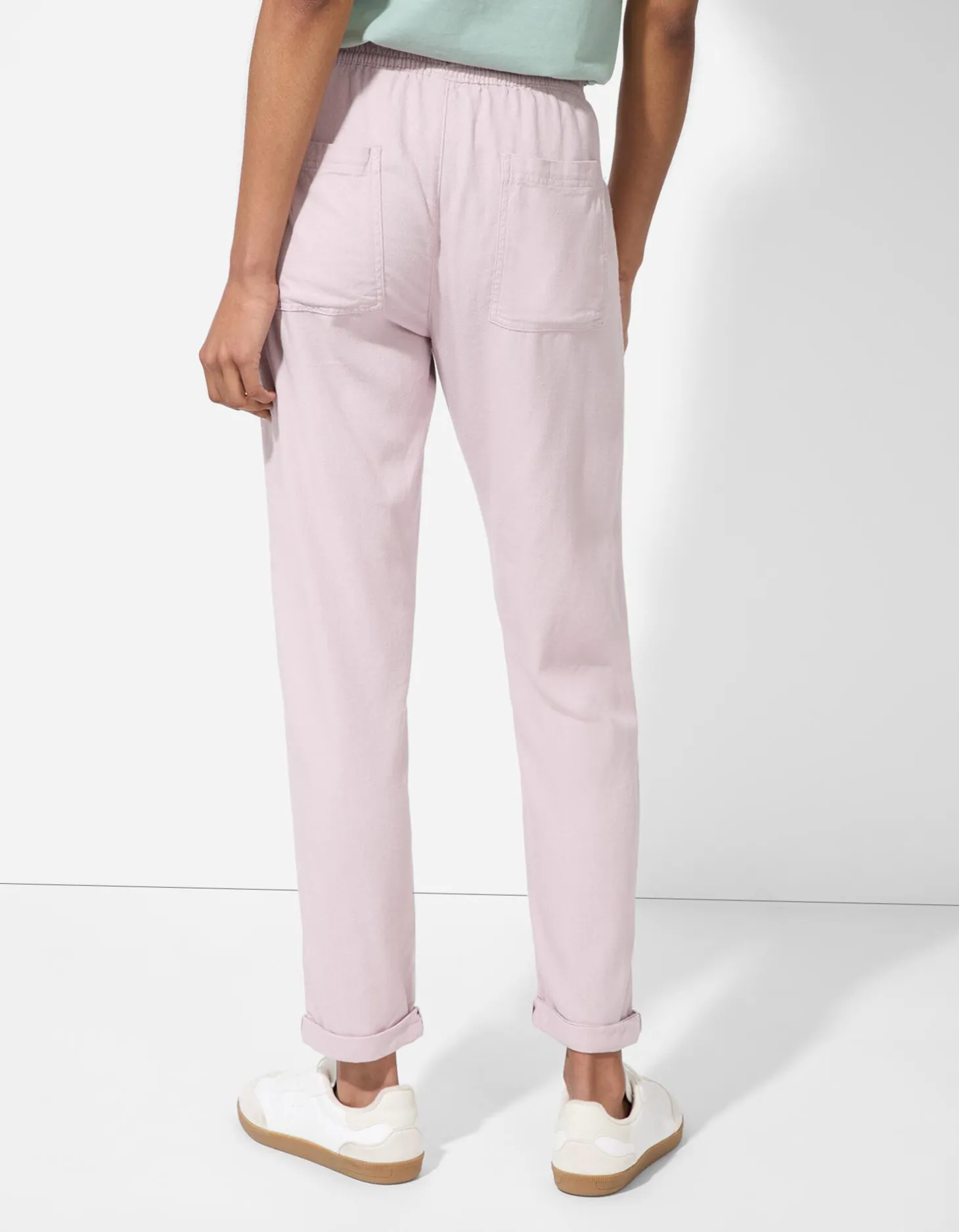 Broek - Linnenmix - roze