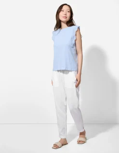 Broek - Linnenmix - wit