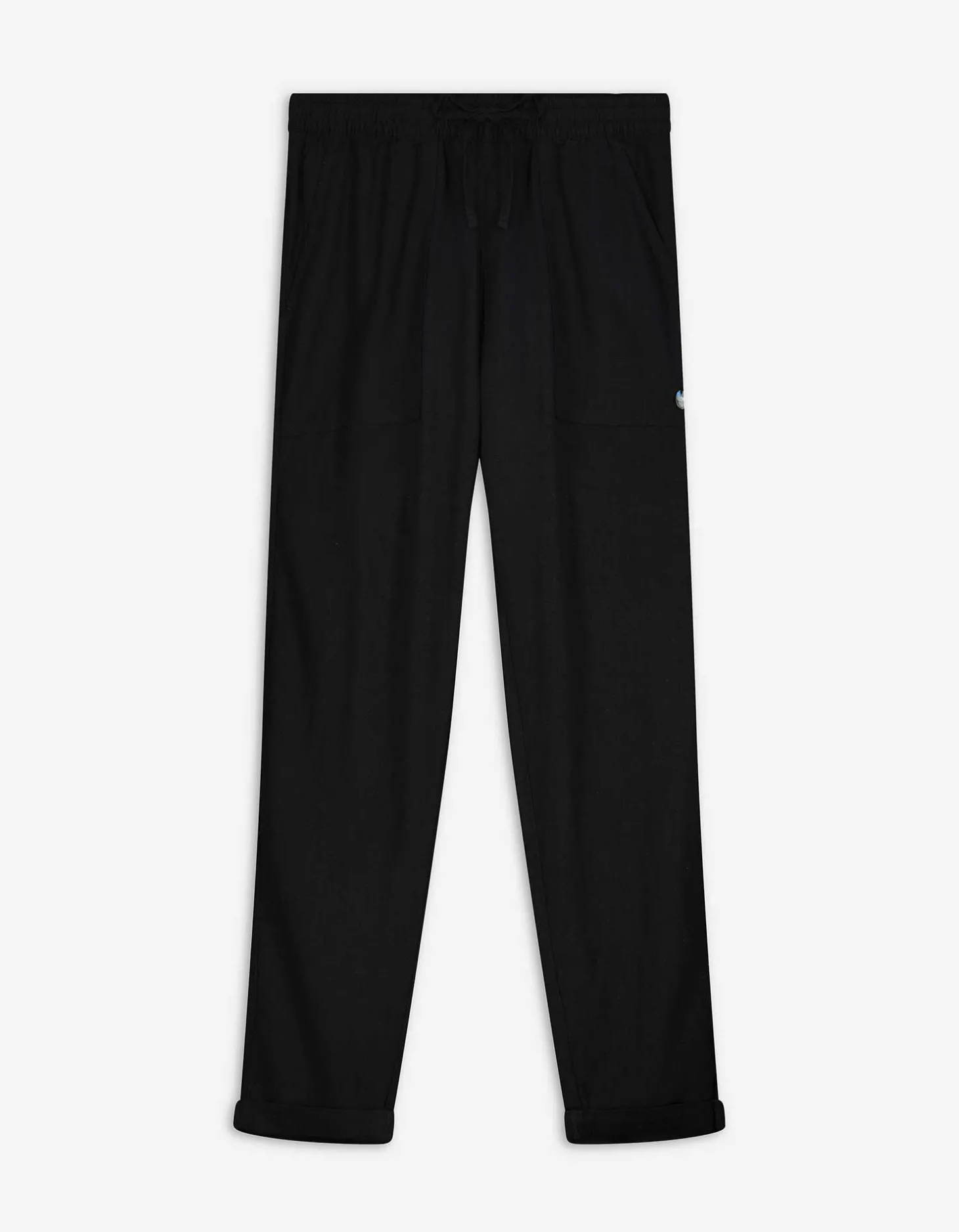 Broek - Linnenmix - zwart
