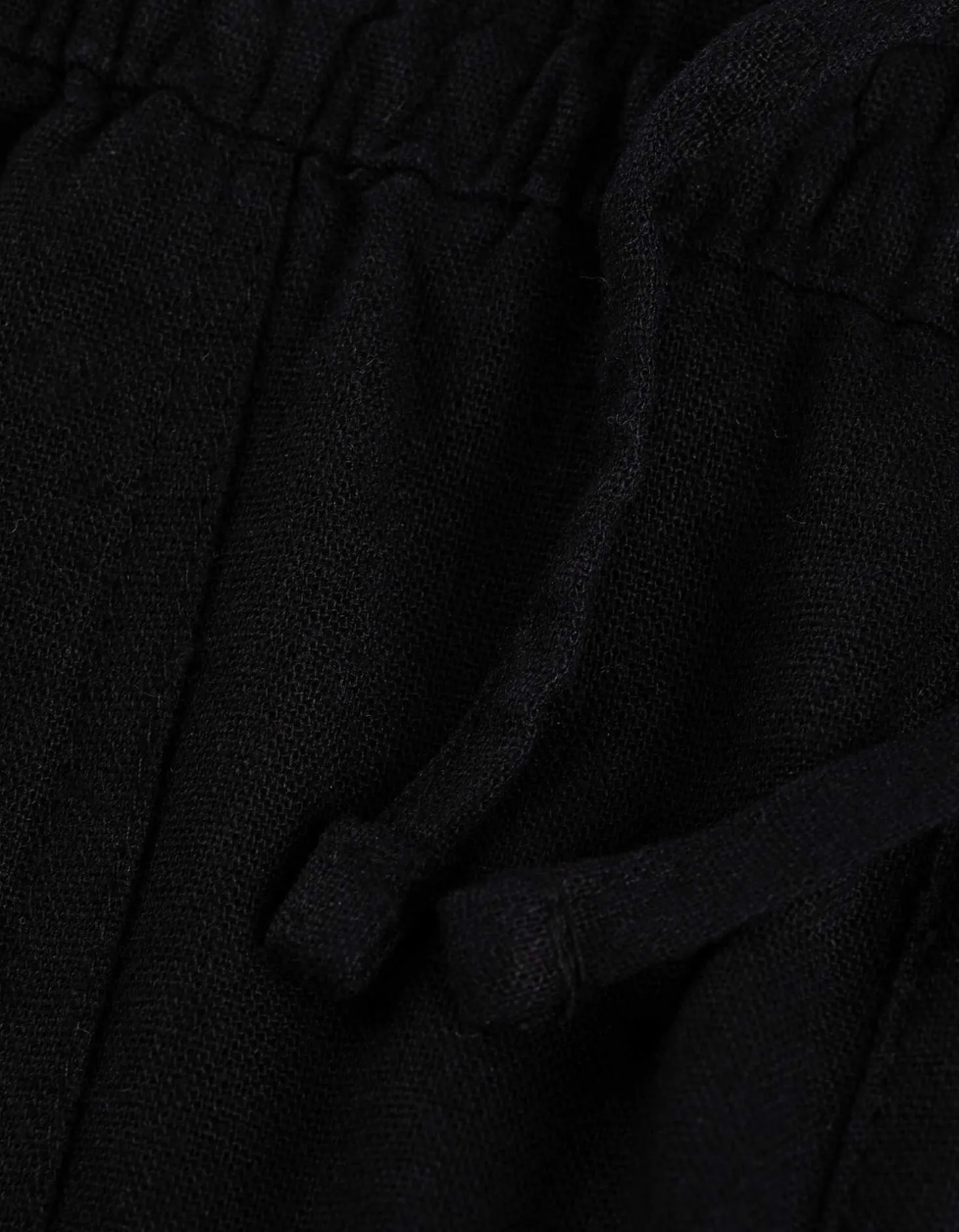 Broek - Linnenmix - zwart