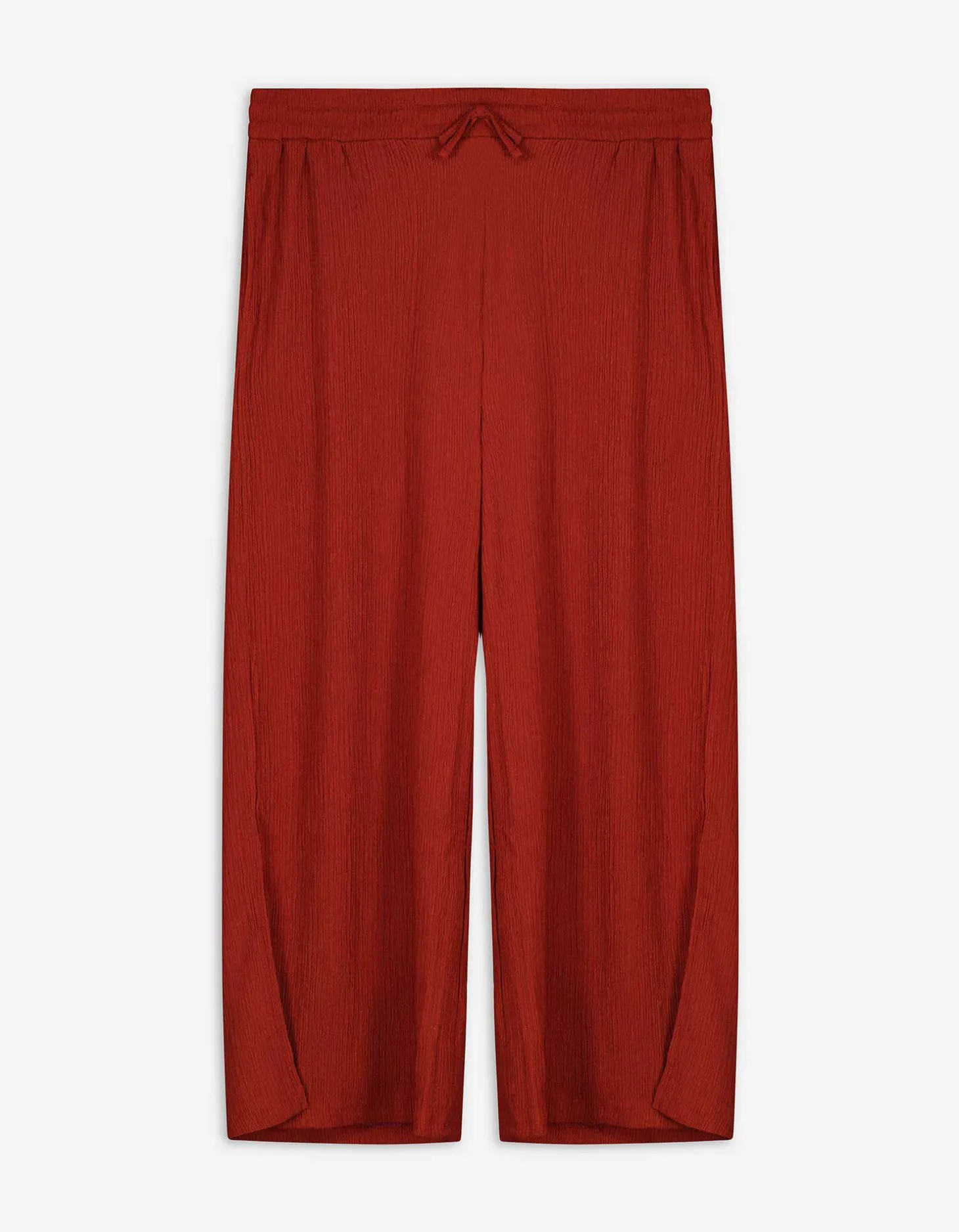 Broek - Normale lengte - donkerrood