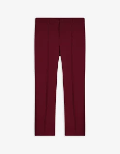 Broek - Plooi - donkerrood