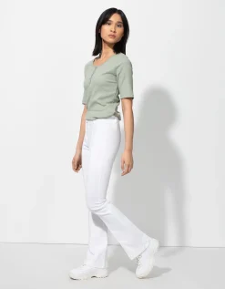 Broek - Plooi - wit