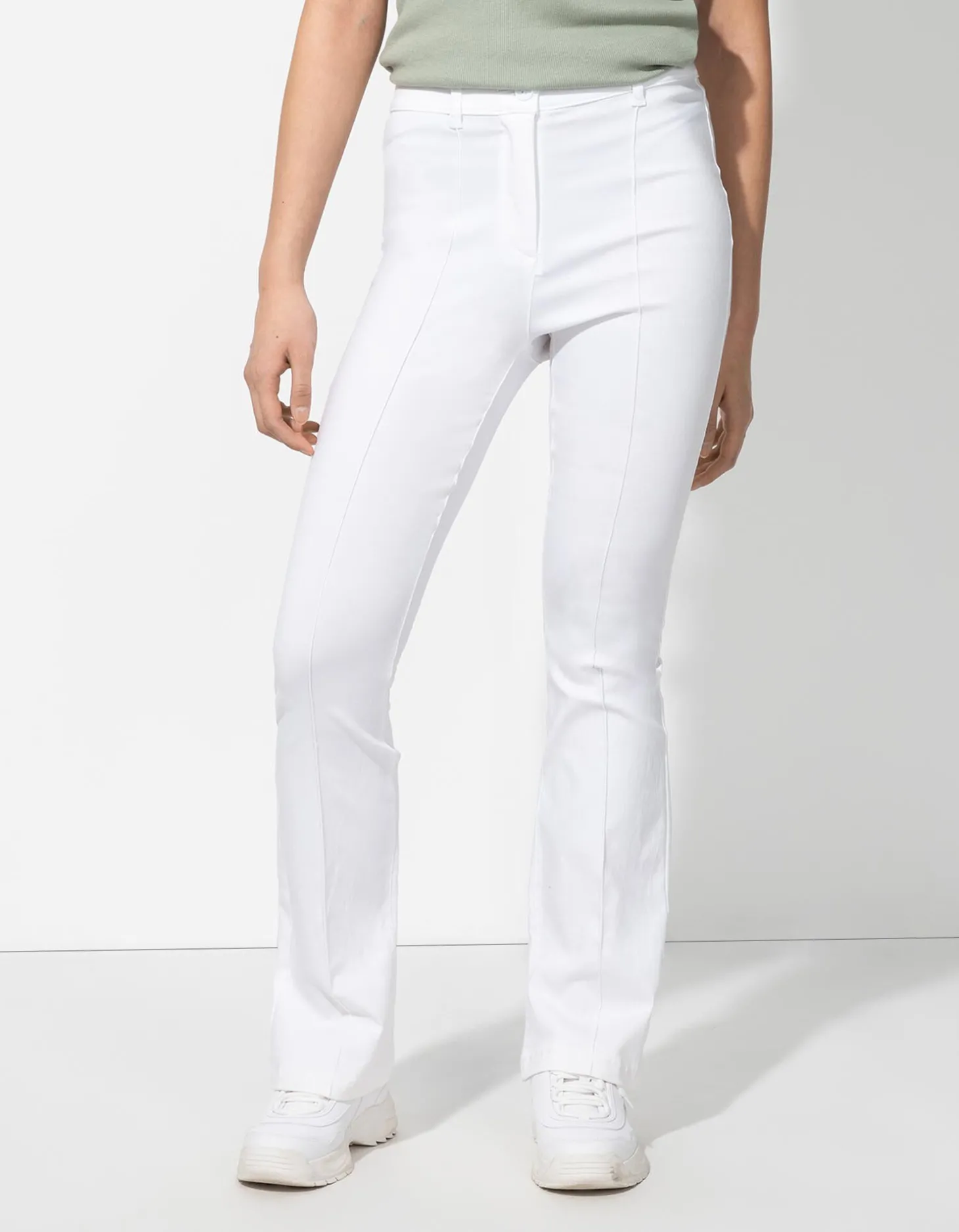 Broek - Plooi - wit
