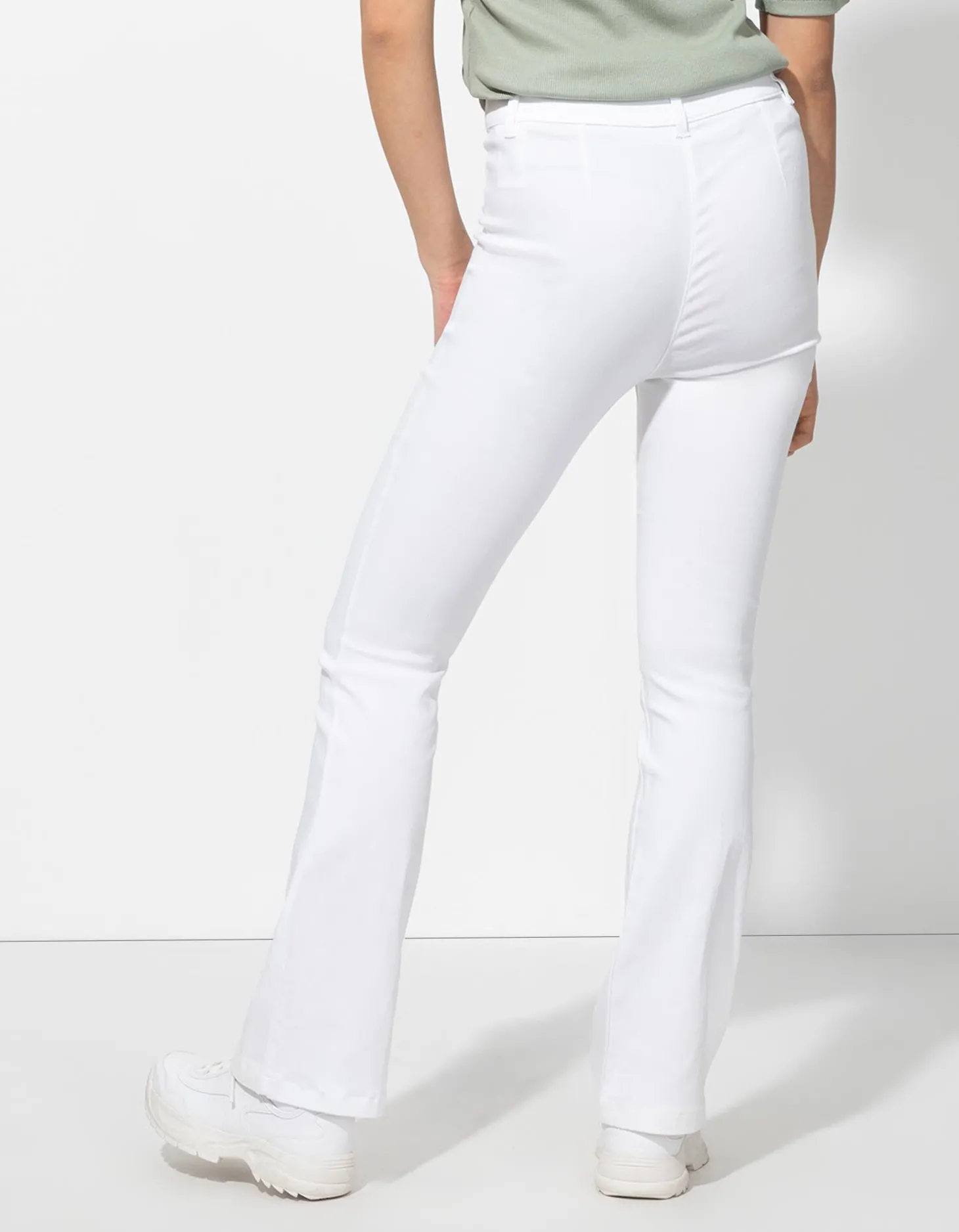 Broek - Plooi - wit