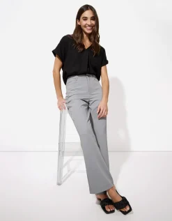 Broek - Straight fit - grijs