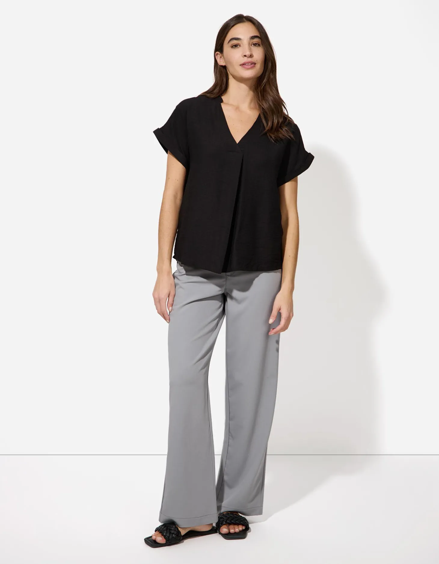 Broek - Straight fit - grijs