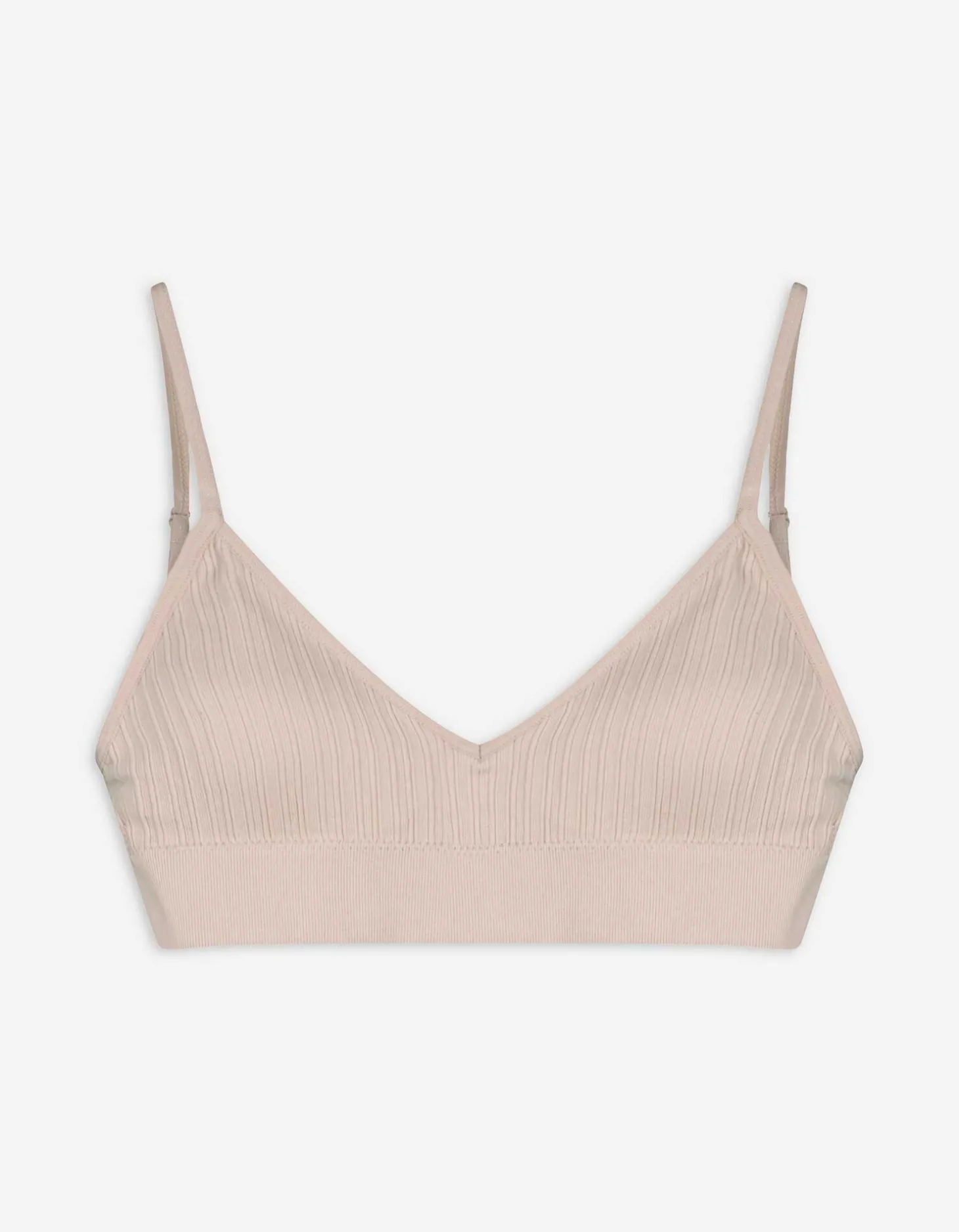 Bustier - Geribd - beige